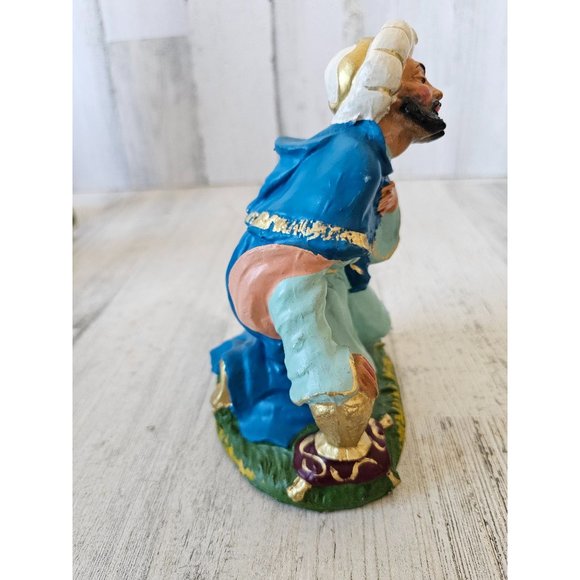 Vintage Italian Wiseman 77 Nativity paper mache village Xmas - Picture 5 of 9